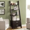 Etagere Bookcase Ladder 4 Tier - Espresso - Image 5