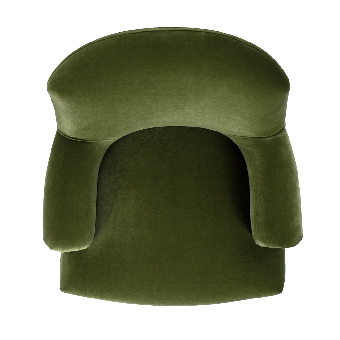 Eloise - Pleated Sock Arm Accent Armchair - Olive Green - Image 7
