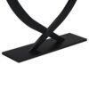 Console Table With Cross Leg Base And Reinforced Support Plate - Black - Image 11
