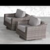Elegant Swivel Patio Chair With Luxurious Cushions Perfect For Outdoor Relaxation (Set of 2) - Gray Mix - Image 4