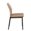 Dining Chairs Living Room Chair Modern Kitchen Armless Side Chair With Metal Legs (Set of 4) - Beige - Image 7