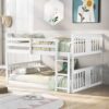 Full Over Full Bunk Bed With Ladder - White - Image 10