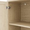 Rattan Buffet Cabinet With Storage, 4 Door Sideboard, Adjustable Shelves - Natural - Image 10