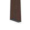 Rectangle Glass Coffee Table, Modern Side Center Tables - Walnut / Clear - Image 10