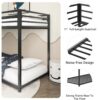 Adam - Twin Over Twin Bunk Bed - Black Metal - Image 15