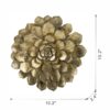 Succulent Wall Plaque - Gold - Image 5