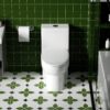 Gloss Tornado Flush 1 Piece Toilet With Soft Closing Seat, Water Saving Dual Flush - Gloss White - Image 6
