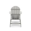 Adirondack Chair Premium HDPE Poly Lumber For Pool, Patio, And Garden Elegance - Dark Gray - Image 2