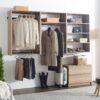 Devi - Modular Wood Closet System With Versatile Storage - Oak - Image 8