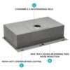 33" Drop In Kitchen Sink, 16 Gauge T304 Single Bowl Sink - Brushed Nickel - Image 6