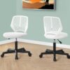 Office Chair, Adjustable Height, Swivel & Ergonomic, Contemporary And Modern - White - Image 5