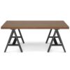 Sawhorse - Solid Walnut Veneer And Metal Coffee Table - Walnut - Image 2