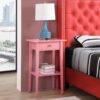 Contemporary Nightstand - Pink - Image 3