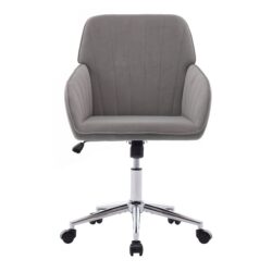 Adjustable Office Chair, Ergonomic Swivel Chair With Comfortable Backrest Seat - Gray
