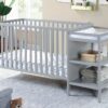 Palmer - 3 In 1 Convertible Crib, Changer Combo - Gray - Image 7