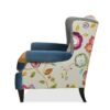 Anya - Boho Chic Wingback Accent Arm Chair - Floral / Leopard / Blue Teal / Yellow Gold - Image 11