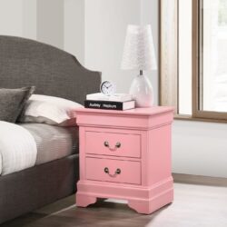 Louis Phillipe - Charming Nightstand - Pink