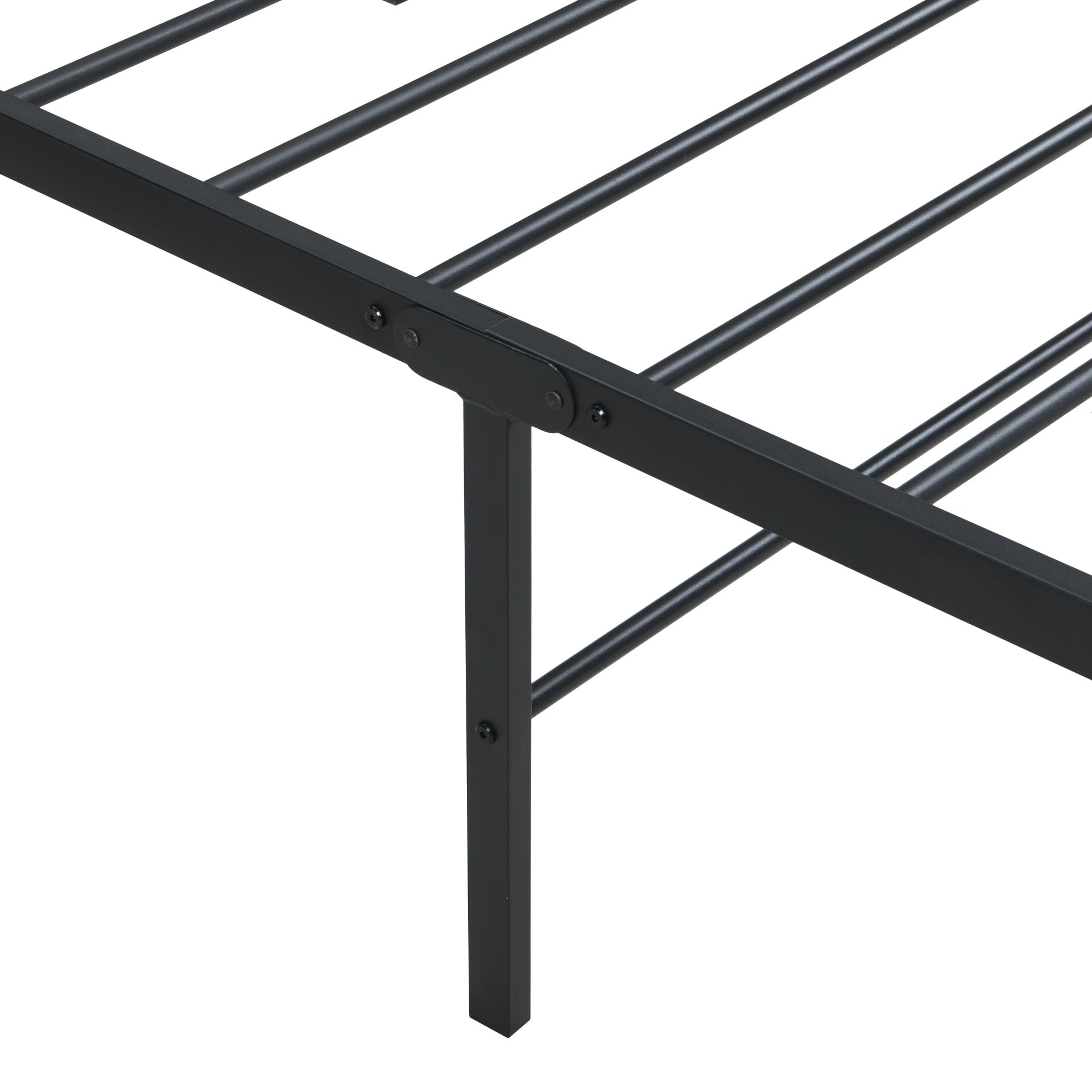 Twin Size Bed Frame With Quiet Support - Black - Image 9