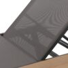 Waterloo - Chaise Lounge With Attached Wood Side Table (Set of 2) Adjustable Eucalyptus Wood And - Gray / Black - Image 12