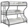 Full / Twin / Full Triple Bunk Bed - Black - Image 4