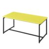 GT - 3 Piece Carbon Fiber Wrap Coffee Table And End Table (Set of 3) - Yellow - Image 2