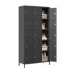 15 Door Lockers With Lock For Employee Storage - Black - Image 11