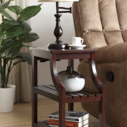 Wasaki - Accent Table With USB - Espresso