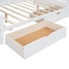 Full Size Daybed With 2 Drawers And All In One Cabinet And Shelf - White - Image 10