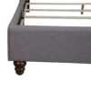 Full Upholstered Bed - Gray - Image 4