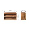 Buffalo - Hide Pull Out Shoe Storage Bench - Oak - Image 13