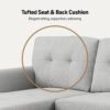 Lucca - Linen Reversible Sleeper Sectional Sofa With Storage Chaise - Light Gray - Image 18
