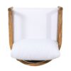 Outdoor Acacia Wood Patio Club Chair, Wood Patio Furniture, Waterproof Thick Cushion Deep Seating For Porch, Weight Capacity 400Lbs - Light Teak / White - Image 10
