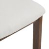 Contemporary 7 Piece Dining Set With Upholstered Armless Chairs And Metal Legs - White / Brown - Image 22