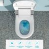 Smart Bidet Toilet Combo With Auto Open & Close, Heated Seat, Foot Sensor Flush, LED Display, Ceramic - White - Image 9