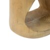 Mgo Hollow Side Table With Wood - Like Texture - Natural - Image 10