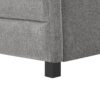 Elegant Tufted Upholstered Full Size Daybed With Trundle Linen Fabric - Gray - Image 3