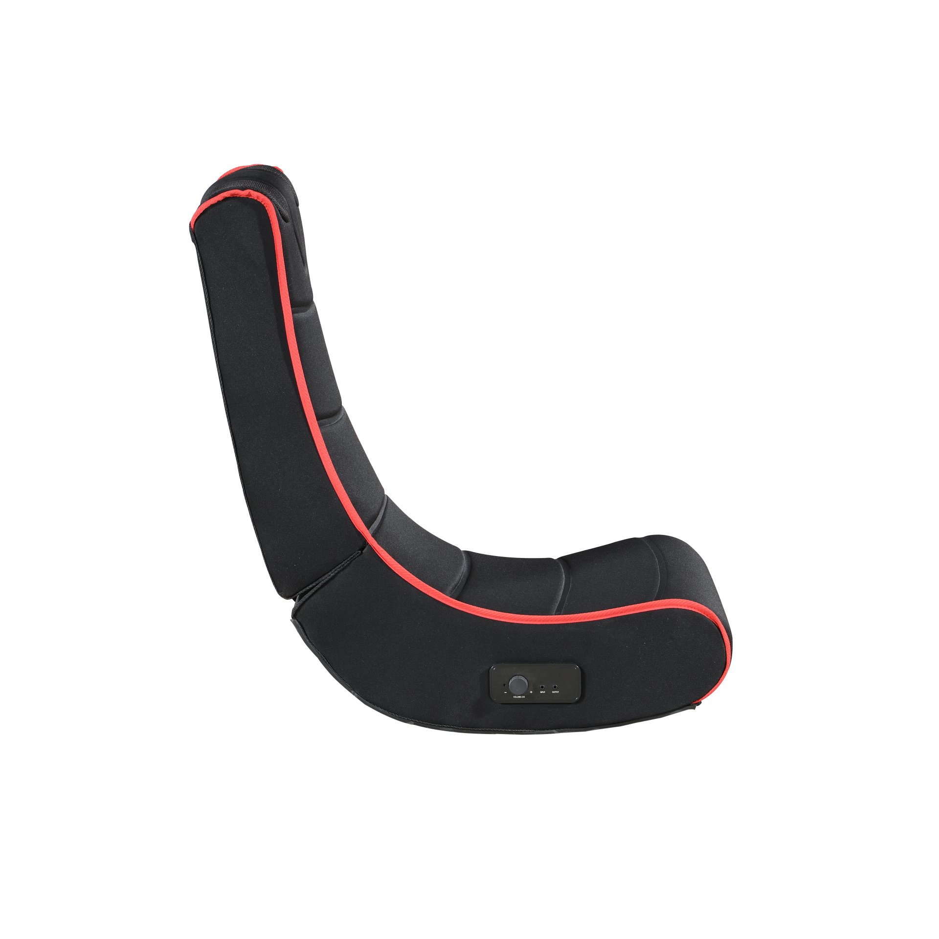 Foldable Gaming Chair With Onboard Speakers, Bluetooth Connection - Black / Red - Image 8