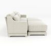 Elegant Chenille 2 Seater Sofa With Ottomans And Lumbar Pillows - Beige - Image 23
