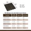 Acacia Wood Interlocking Deck Tiles Checker Pattern Square Acacia Hardwood For Outdoor Use , 30 Pieces - Dark Brown - Image 11