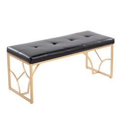 Constellation - Contemporary Bench - Gold / Black