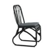 Outdoor Wicker Dining Chairs With Washable Cushion (Set of 2), Durable Rattan Chairs For Backyard, Garden, Patio - Black / Gray - Image 6