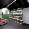 8 Ft. W X 12 Ft. D Plastic Storage Shed With Floor - Black / Gray - Image 4