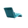 Velvet Chaise Lounge Indoor, Button Tufted Upholstered Chaise Lounge Chair With Pillow - Teal - Image 13