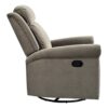 360 Degrees Swivel Recliner Manual Rocking With Adjustable Backrest For Living Room - Light Brown - Image 12