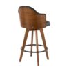 Ahoy - Mid-Century Counter Stool - Walnut / Black - Image 3