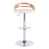 Cassis - Mid-Century Modern Adjustable Barstool With Swivel - Zebra / Cream - Image 5
