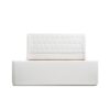 Brooks - King Contemporary Tufted Shelter Platform Bed - Antique White - Image 3