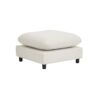 3 Piece L Shaped Modular Free Combination Sectional Sofa Couch With Ottoman - White - Image 10