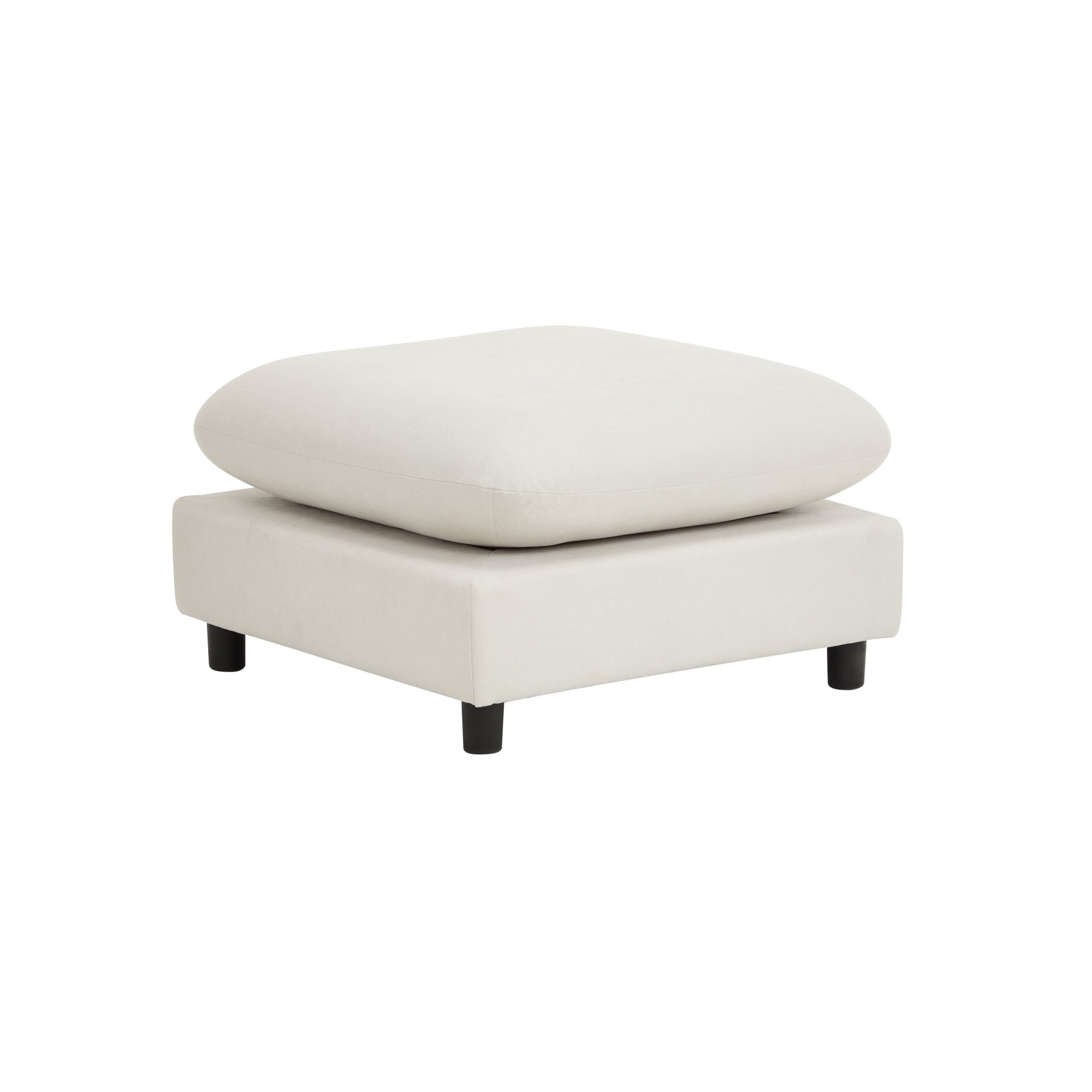 3 Piece L Shaped Modular Free Combination Sectional Sofa Couch With Ottoman - White - Image 10