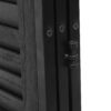 Rustic 3 Panel Room Divider 6Ft Wood Folding Privacy Screen With Metal Frame And Louver Design - Black - Image 13